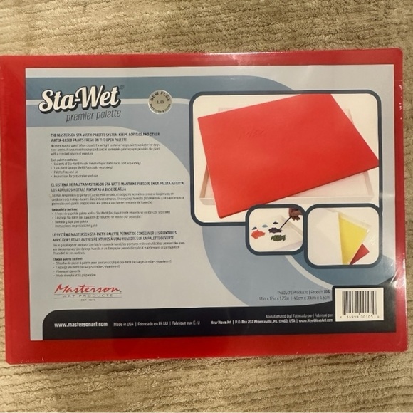 Art Supply Set Golden Heavy Body Paint Lot of 27 with Brushes, Canvas, Sta-Wet - Picture 5 of 16